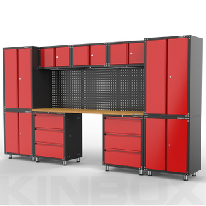 13 Stück Hochleistungs -Garagen -Workbench -System für die Garage -Aufbewahrung